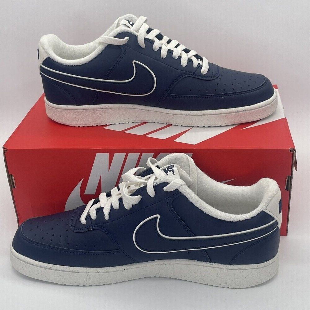 Nike Court Vision Low Next Nature Mens Casual Shoes Blue DR9514-400 NEW Multi